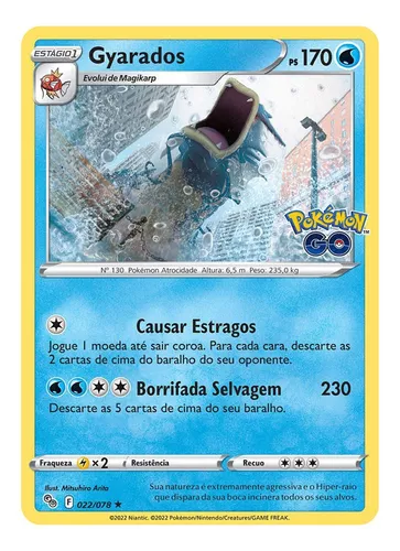 Kit Carta Pokémon Gyarados E Magikarp Pokémon Go