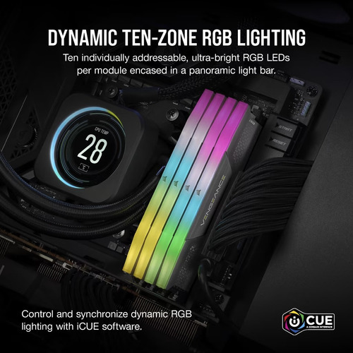 Corsair Vengeance Rgb 64gb 2x32gb 6000mhz Cl30 Ddr5 Amd Expo