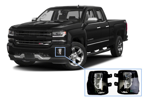 Dyrdinshow Luz Antiniebla Led Para Chevy Silverado Kit Oem