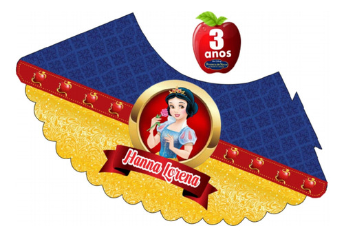 Branca De Neve Abajur Na Taça Com Led Pisca Papel Foto 230g