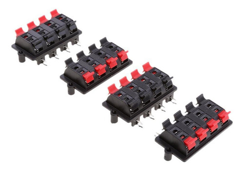 // Terminales De Altavoz Tipo Push 8 Vías 2 Filas