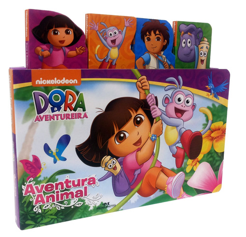 Dora, a Aventureira: Aventura animal, de Nickelodeon. Série Nick Gift Editora Melhoramentos Ltda., capa dura em português, 2014