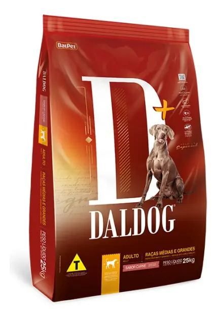 Ração Daldog Cães Adultos Raças Médias E Grandes Carne 15 KG
