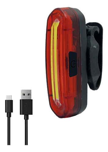 Luz Led Bicicleta Roja/blanca 120 Lúmenes Recargable Usb