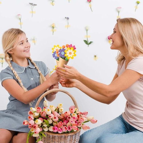 Kit De Ramo De Flores En T Para El Día De La Madre, Flor Aro