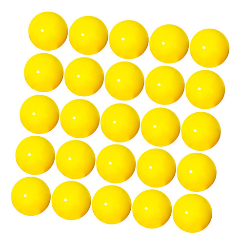 25 Piezas De Bolas De Bingo, Accesorios Duraderos, Amarillo