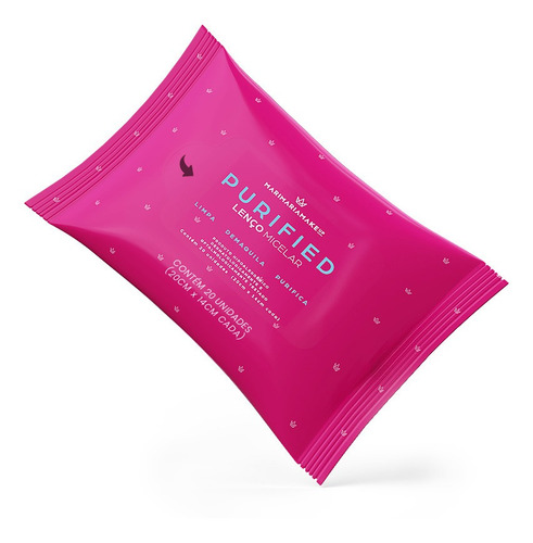 Imagem 1 de 2 de Purified Lenço Micelar Mari Maria - Lenço Demaquilante