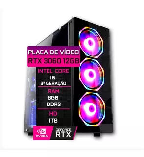 Pc Gamer Intel Core I5 3ª 8gb Geforce Rtx 3060 Hd 1tb