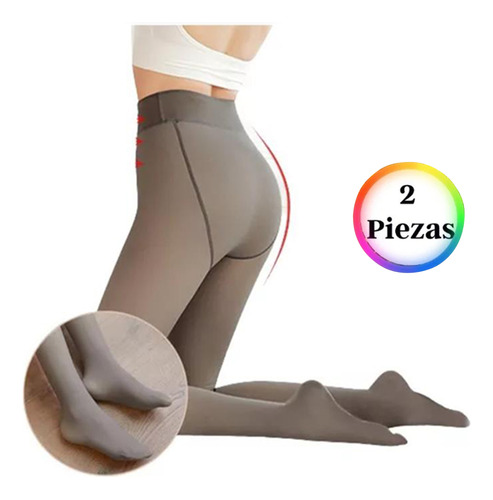 2pares Legging Mujer Mallones Leggins Mallas Térmico