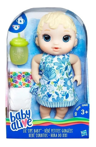 Boneca Baby Alive Hora Do Xixi Loira Hasbro E0385