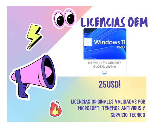 Licencias Window Oem, Certificadas