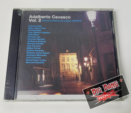 Cd Adalberto Cevasco Vol 2 Sesiones Inéditas Big Bang Rock