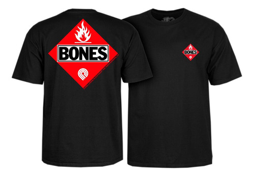 Powell Peralta Bones Flammable Remera 