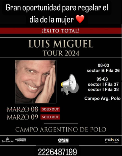 Tours Luis Miguel