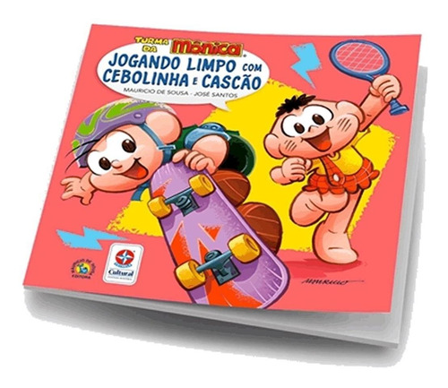 Livro Jogando Limpo Cebolinha Cascão Estrela Super Massa