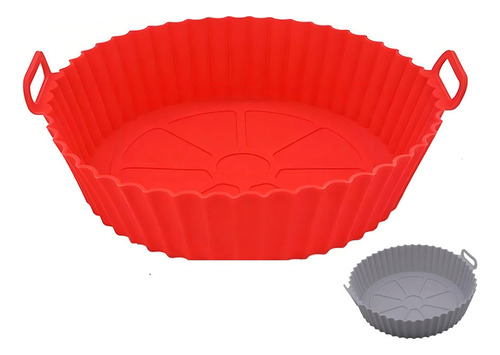 Forma Silicone Assadeira Reutilizável Airfryer Antiaderente