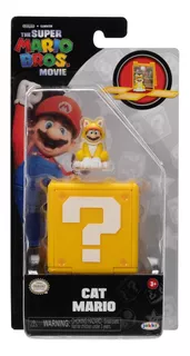 Super Mario Bros Película Cat Mario Mini Figura Articulada