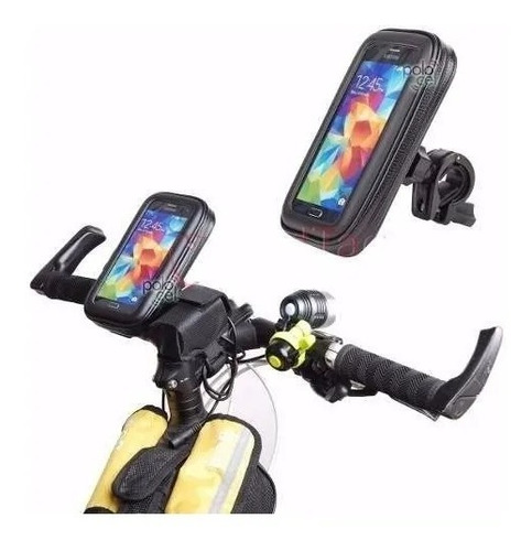 Soporte Funda Porta Celular Gps Impermeable Moto Bicicleta 