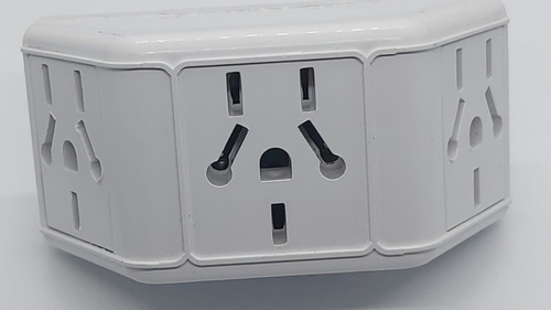 Adaptador Triple Multitoma Con Perno Chato