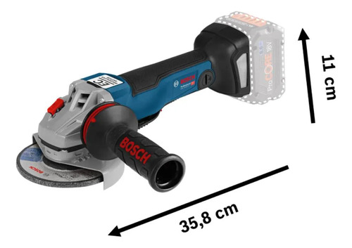 Mini esmeril inalámbrico de 5" Bosch GWS 18V-10 PC 18V SB
