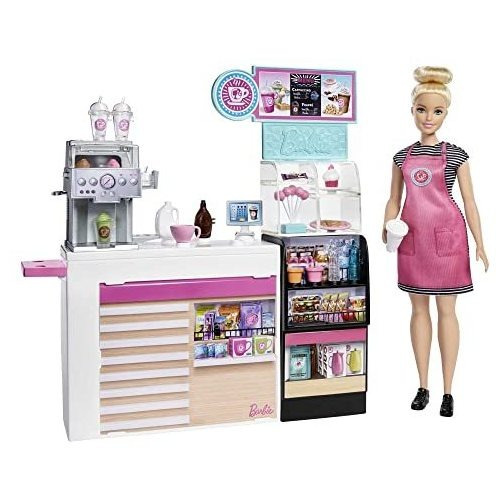 Cafeteria Barbie Com Boneca E Mais De 20 Peças De Jogo Reali