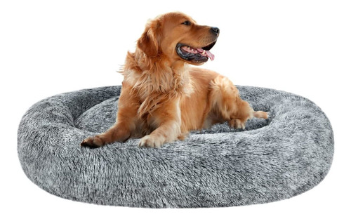 Cama De Perro Ovalada Relajante Donut Cuddler Shag De P...