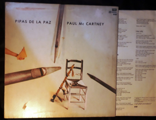 Paul Mccartney - Pipas De La Paz- Vinilo Nacional Promo