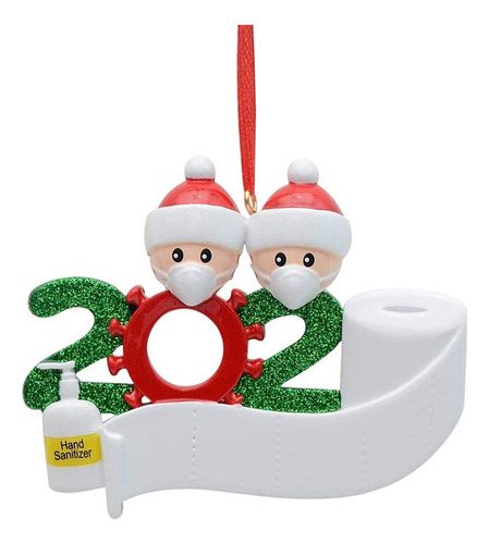 Adorno Familiar Personalizado Para Navidad De 2020, 3 Piezas