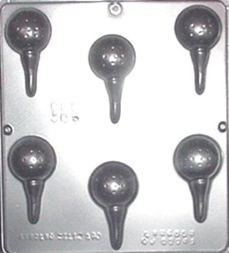 Molde - Golf Ball With Tee Chocolate Candy Mold 304