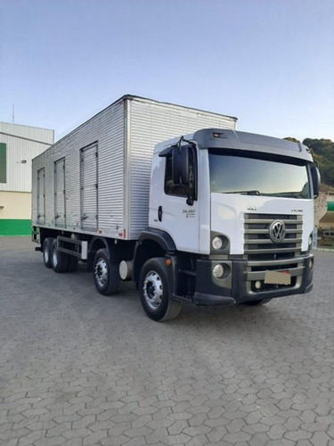 Imagem 1 de 15 de Vw 24280 Const Bitruck 8x2 Ano 2013 Com Baú.