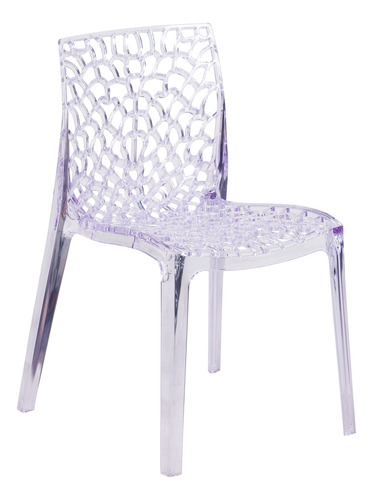 Flash Furniture Silla Auxiliar Apilable Transparente De La S