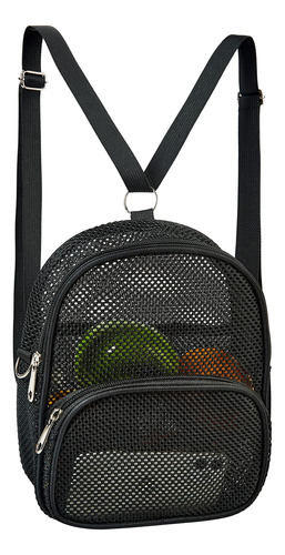 Covax Mini Mochila Transparente, Negro-1, Classic