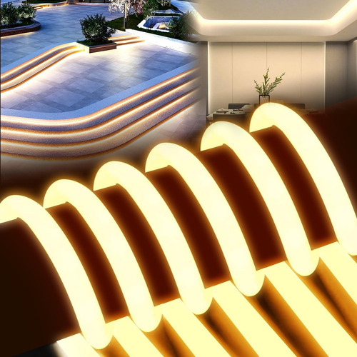 Manguera Neon Tira Led Cob Flex X 50 Mts Blanco Calido 220v Blanco Cálido
