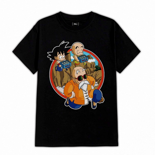 Maestro Roshi Goku Y Krilin 197 Dragon Ball Anime Polera Dtf