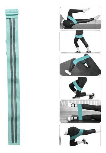 Banda Resistencia Cadera Ajustable Yoga Fitness Verde Claro