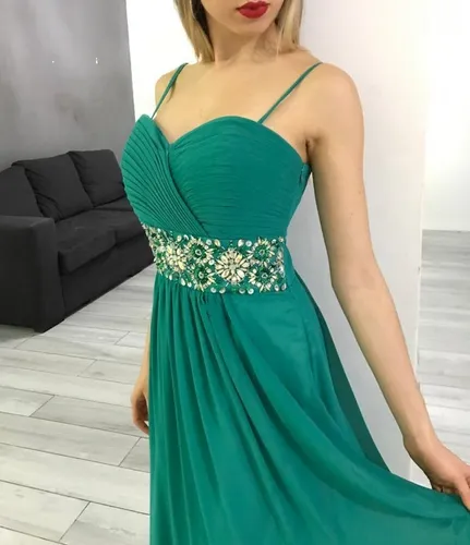 Vestido Largo Verde Esmeralda MercadoLibre