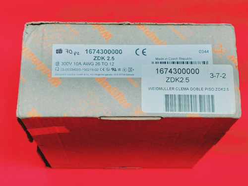 Weidmüller 1674300000 Zdk2.5 Bloque De Montaje ( 70pz. )