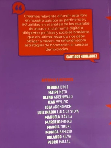 Imagen 2 de 3 de Red De Mentiras Y De Odio. ¿y Si El Blanco Fueras Vos?