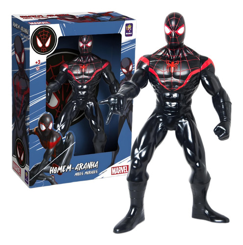 Boneco Homem Aranha Miles Morales Marvel Mimo 45cm