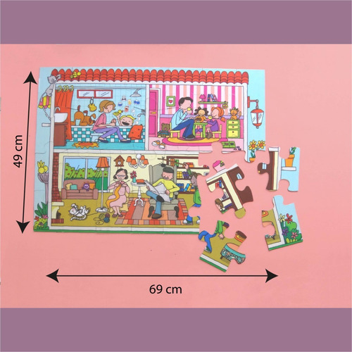 Imagen 4 de 10 de Rompecabezas Familia Puzzle 28 Piezas Infantil Niño