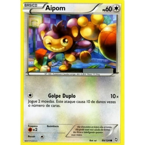 Aipom - Pokémon Normal Comum - 99/124 - Pokemon Card Game