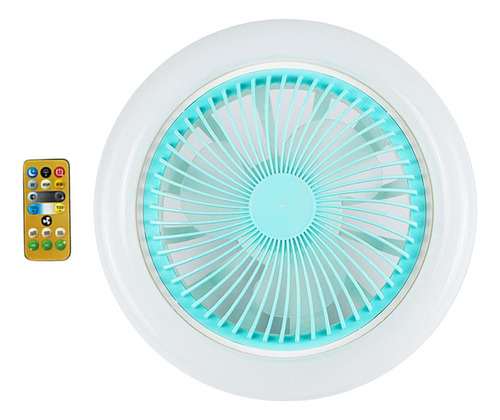 Yi Ventiladores Led 30w 36w Con Lámpara Azul 36w