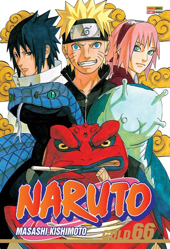 Naruto Gold Vol. 66, de Kishimoto, Masashi. Editora Panini Brasil LTDA, capa mole em português, 2022