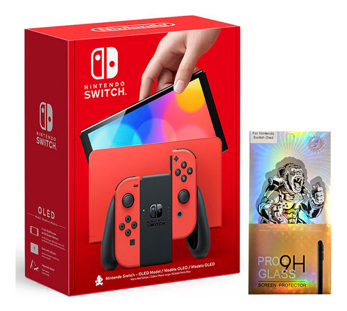 Nintendo Switch Oled 64gb Mario Red Macrotec