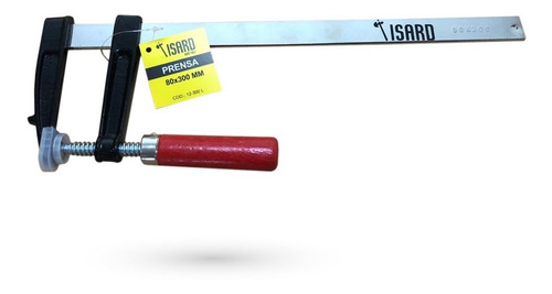 X 4 Prensa Sargento Carpintero 80x300 Isard Con Protectores
