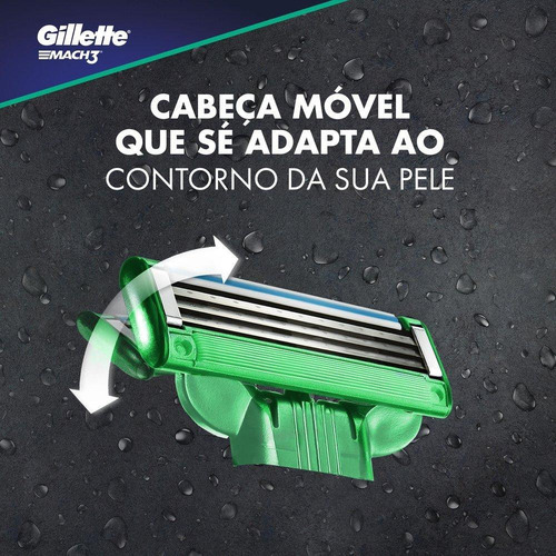 Gillette Mach3 Sensitive Carga De Barbeador 8 Unidades