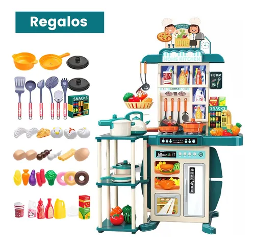 Cocina Juguete Para Niños Cocinita Chef Infantil 73 Piezas