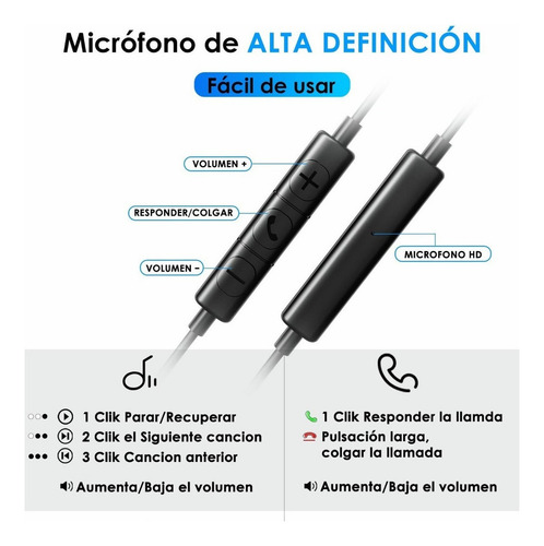 1hora Audifonos Manos Libres Auriculares Con Microfonos In-e