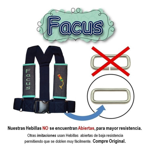 Imagen 5 de 7 de Arnes Cinturon De Seguridad De Niño De 3 A 8 Años Facus