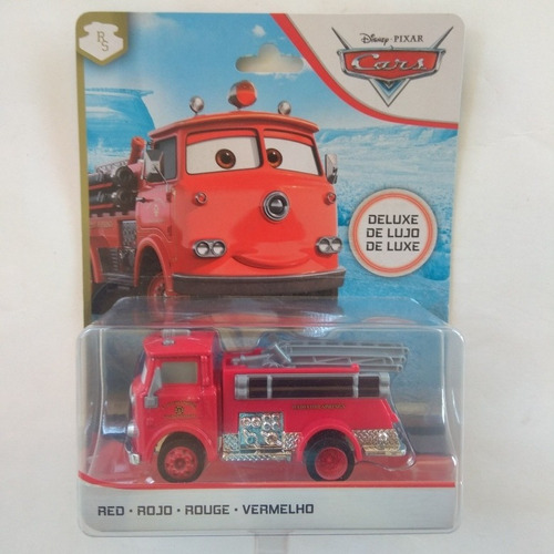 Disney Cars Rojo Bombero Red Deluxe  Blister Original Car